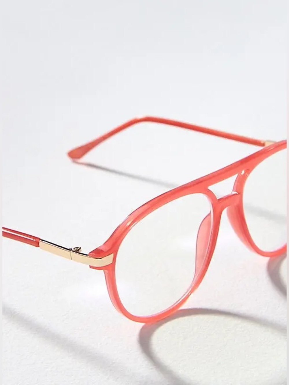 Anthropologie I-SEA Aviator Readers - Bright Orange Reading Glasses +2.0 - Picture 7 of 11